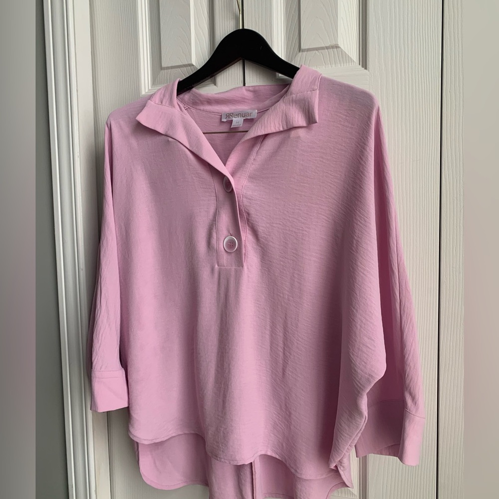 Renaur Pink Blouse Elegant Top